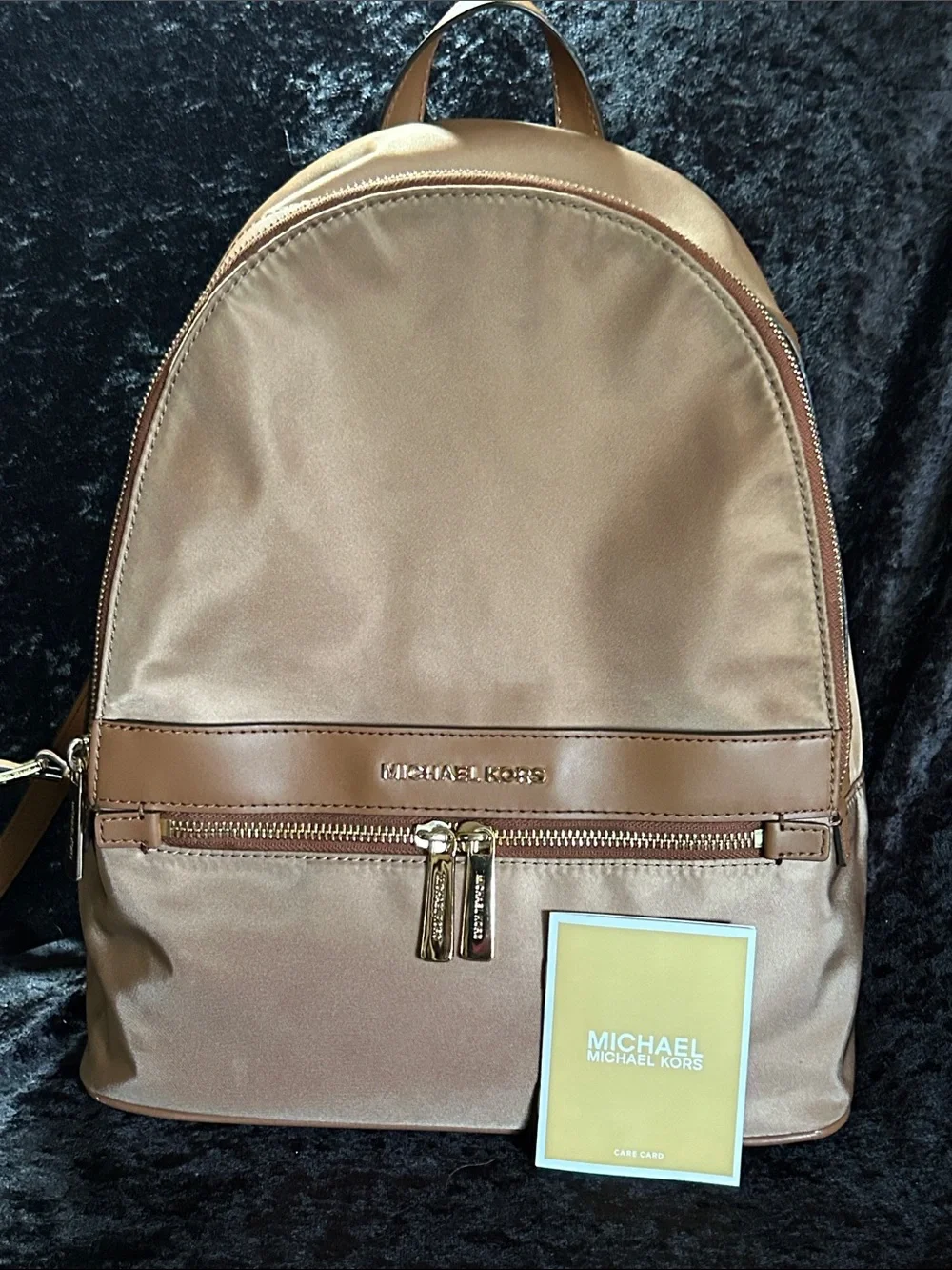 Michael Kors Kenly Dark Khaki Nylon LG Backpack